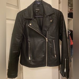 TopShop Faux Leather Moto Jacket